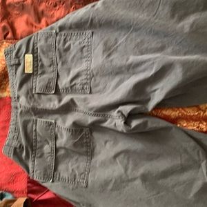 purple / grey cargo pants